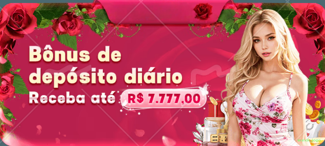 Bônus boas-vindas mundojogo R$100